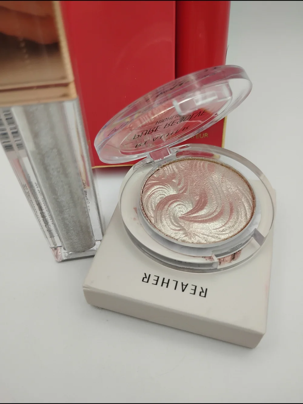 RealHer Shimmer Highlighter & Shimmer Liquid Eyeshadow With Yes Merci Fragrance